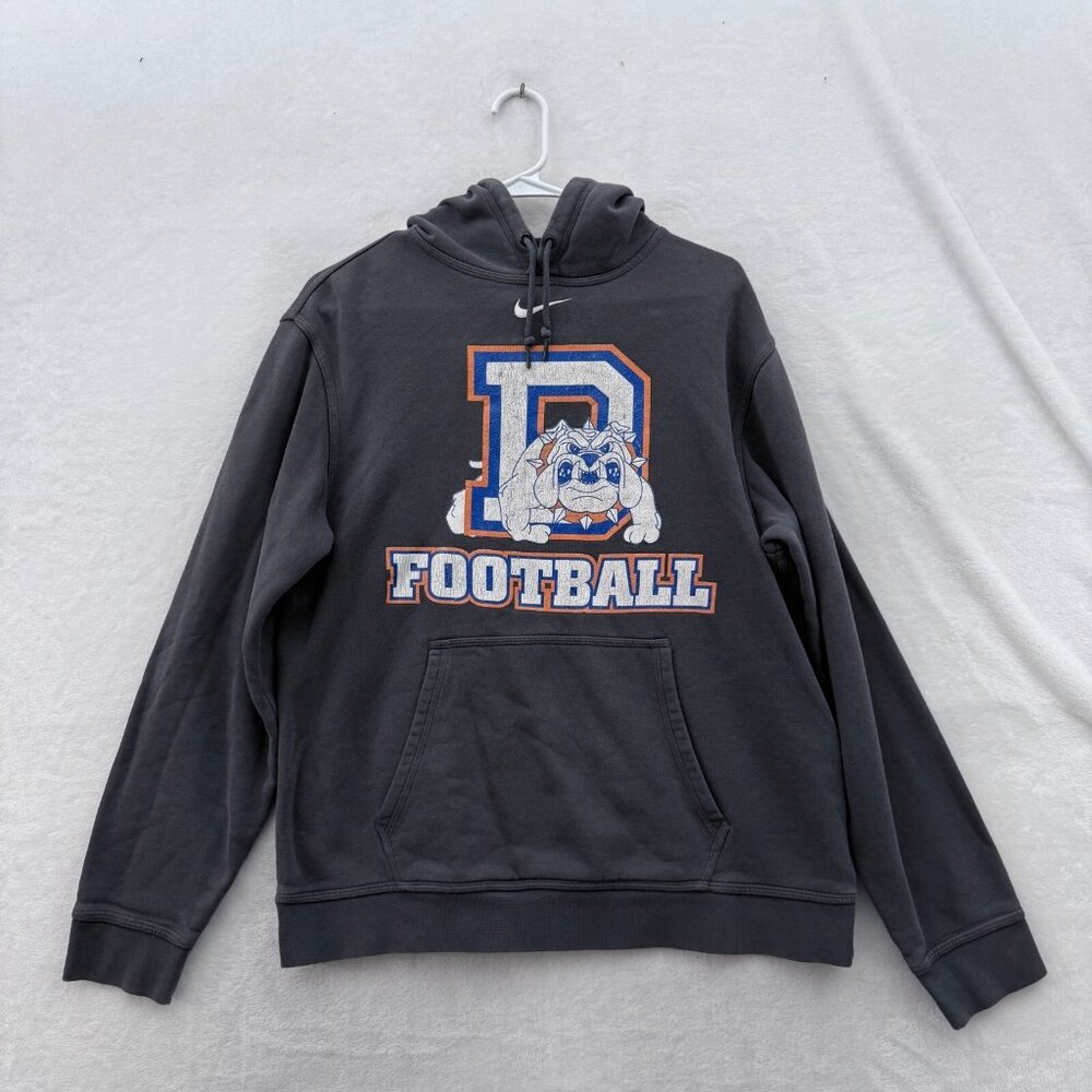 Nike Hoodie Men M Black Faded Jonathan Dayton Bulldogs High School Center Swoosh